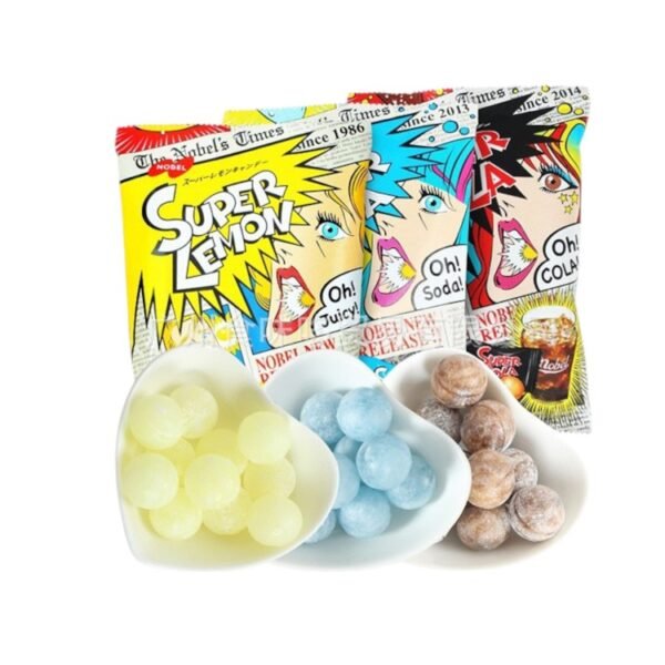 Nobel Super Sours – Extreem zuur Japans snoep 88g
