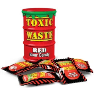 Toxic Waste Red Sour Candy 42g kopen | TreatHunts
