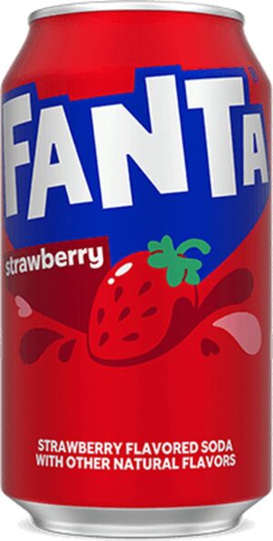 Fanta Strawberry 355ml | Fruitige frisdrank | Treathunts